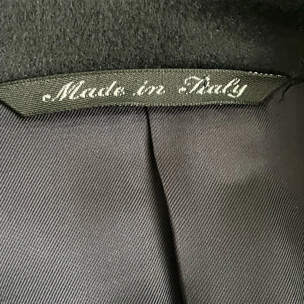CANALI 100% CASHMERE BLACK 2 BTN SINGLE BREASTED JACKET  54L ITALY